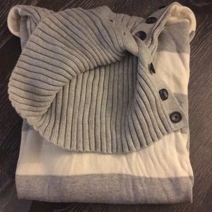 Banana Republic striped turtleneck